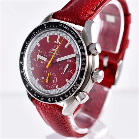 omega speedmaster schumacher red|omega speedmaster michael schumacher edition.